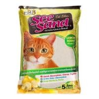 ราคา ทรายแมว SEE SAND BENTONITE กลิ่นเลมอน 5 ลิตร (1211042)