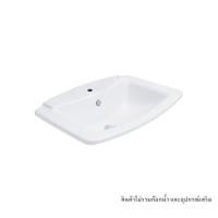 ราคา อ่างล้างหน้าฝัง บน เคาน์เตอร์ COTTO C0110 สีขาว (96596)
