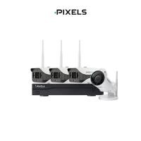ราคา กล้องวงจรปิดไร้สาย PIXELS CCTV HYBRID 4CH กล้องฟิก 3 CH + กล้องหมุน 180° 1 CH 3 MP (888235700011)