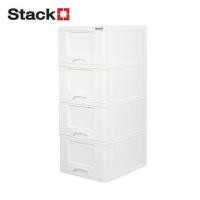 ราคา ตู้ลิ้นชัก 4 ชั้น STACKO MARU 41.8x50.9x101.7 ซม. สีขาว (1299381)