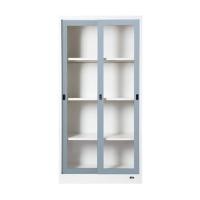 ราคา ตู้เหล็กสูงบานเลื่อนกระจก KOL KGD-17 L/GR สีเทาอ่อน (1254958)