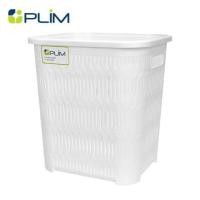 ราคา ตะกร้าผ้าเหลี่ยมสูง PLIM BAMBOO BK-120 สีขาว (1307995)