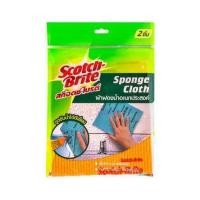 ราคา ผ้าฟองน้ำทำความสะอาดอเนกประสงค์ SCOTCH-BRITE 18x20cm สีเหลือง/ฟ้า (25924)