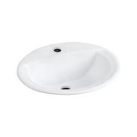 ราคา อ่างล้างหน้าฝังบนเคาน์เตอร์ KARAT K1129X สีขาว (75651)
