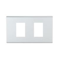 ราคา หน้ากาก 2 ช่อง PANASONIC WEG6802MW สีเงิน (131557)