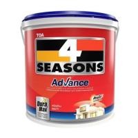 ราคา สีน้ำทาภายนอก TOA 4 SEASONS ADVANCE BASE B ด้าน 1/4 แกลลอน (149874)