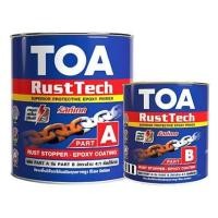 ราคา สีรองพื้นโลหะ TOA RUST TECH A + B 1/4 แกลลอน สีเทา (151934)