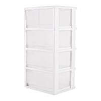 ราคา ตู้ลิ้นชัก 4 ชั้น มีล้อ STACKO FINE 42.1x35.8x85.1 ซม. สีขาว (1015690)