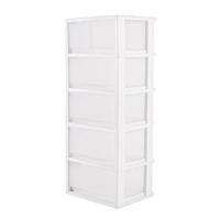 ราคา ตู้ลิ้นชัก 5 ชั้น มีล้อ STACKO FINE 42.1x35.8x105.5 ซม. สีขาว (1015698)