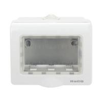 ราคา หน้ากากกันน้ำ HACO 3 ช่อง AP-W222R/S สีเทา (1104525)