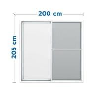 ราคา ประตูบานเลื่อน UPVC S-S HOFFEN PRO 200X205 ซม. สีขาว (1172451)