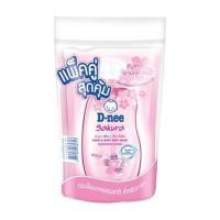ราคา รีฟิลสบู่เหลว D-NEE ซากุระ เฮดแอนด์บอดี้วอช 350 มล. แพ็กคู่ (1179222)