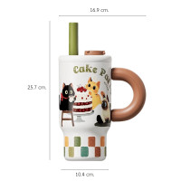 ราคา แก้วเก็บอุณหภูมิ พร้อมหลอด PETELE รุ่น DILLER CAKE PARTY TUMBLER ขนาด 1000 มล. (888223500128)