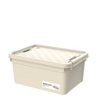 ราคา กล่องเก็บของ ฝาล็อค MATSU ขนาด 15 ลิตร สีครีม (888266800003)