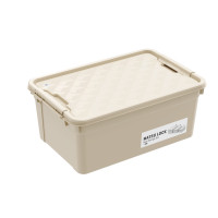 ราคา กล่องเก็บของ ฝาล็อค MATSU ขนาด 30 ลิตร สีครีม (888266800004)