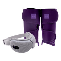 ราคา เซ็ตเครื่องนวดตา LUNIO SMART I-VISION EYE MASSAGER + เครื่องนวดน่อง LUNIO CALF MASSAGER PURPLE (888170800477)