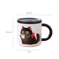 ราคา แก้วเก็บอุณหภูมิ PETELE รุ่น DILLER COZY MUG ขนาด 300 มล. สีดำ ESPRESSO CAT (888223500124)