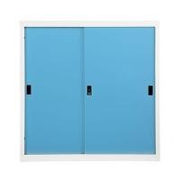 ราคา ตู้เหล็กบานเลื่อนทึบ KIOSK SOD-3 DG/BO สีฟ้า (1024028)