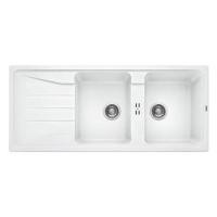 ราคา ซิงค์ฝัง 2 หลุม 1 ที่พัก BLANCO SONA 8S 495.39.526 สีขาว (1137490)