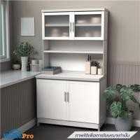 ราคา ครัวอะลูมิเนียมสำเร็จรูป ท็อปเรียบ 3MITI INFINICE FF 100 ซม. สีขาว (1319865)