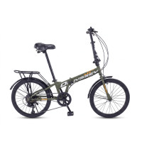 ราคา จักรยานพับ HERO รุ่น ODESSY สีเขียวทหาร 7เกียร์ SHIMANO (888109200145)