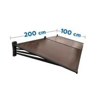 ราคา กันสาดโพลีคาร์บอเนต ขาตรง SUNSHIELD 100X200 ซม. สีชา (1184936)