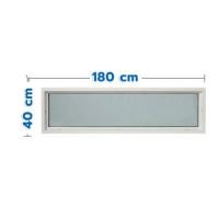 ราคา ช่องแสงหน้าต่าง UPVC HOFFEN TRENDY 180x40 ซม. สีขาว (1328019)