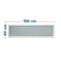 ราคา ช่องแสงหน้าต่าง UPVC HOFFEN TRENDY 150x40 ซม. สีขาว (1328044)