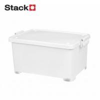 ราคา กล่องเก็บของมีล้อ ฝาล็อค STACKO 63x42x30.5 ซม. 50 ลิตร สีขาว (1156134)
