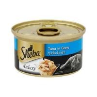 ราคา อาหารเปียกแมว SHEBA DELUXE TUNA IN GRAVY 85 ก. (1202669)