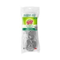 ราคา ฝอยสเตนเลส 30 กรัม SCOTCH BRITE (แพ็ก 3 ชิ้น) (1326877)