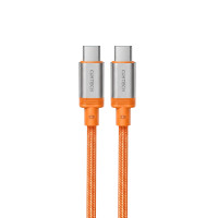 ราคา สายชาร์จเร็ว CUKTECH รุ่น CTC620W 6A 240W สายชาร์จ USB-C ยาว 2 ม. สีส้ม (รองรับการชาร์จ PD3.1) (888143500138)