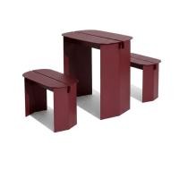 ราคา ชุดโต๊ะม้านั่งภายนอก SALABANSUAN O-RI BENCH 60ซม. สีแดง (888171100026)