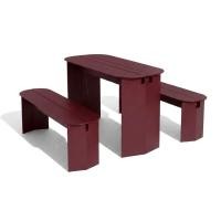 ราคา ชุดโต๊ะม้านั่งภายนอก SALABANSUAN O-RI BENCH 110ซม. สีแดง (888171100030)