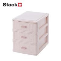 ราคา กล่องลิ้นชักเล็ก 3 ชั้น STACKO OMI 22x15.5x19.8 ซม. สีขาวครีม (1319063)