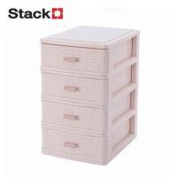 ราคา กล่องลิ้นชักเล็ก 4 ชั้น STACKO OMI 22x15.5x25.8 ซม. สีขาวครีม (1319055)
