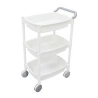 ราคา ชั้นวางของ 3 ชั้น มีล้อ STACKO 49.8x33x81 ซม. สีขาว (1185484)