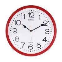 ราคา นาฬิกาแขวน RHYTHM CMG734NR01 12.5 นิ้ว สีแดง (1266308)