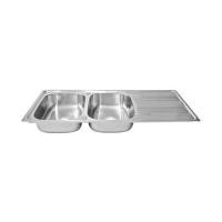ราคา ซิงค์ฝัง 2 หลุม 1 ที่พัก DYNA HOME DH-12050 สีเงิน (1039758)