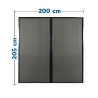ราคา ชุดม่านจีบประตูอะลูมิเนียม พร้อมราง WINDOW ASIA 200x205 ซม. สีดำ (1328516)