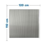ราคา ชุดม่านจีบหน้าต่างอะลูมิเนียม พร้อมราง WINDOW ASIA 120x110 ซม. สีขาว (1328517)
