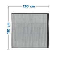 ราคา ชุดมุ้งจีบหน้าต่างอะลูมิเนียม พร้อมราง WINDOW ASIA 120x110 ซม. สีดำ (1328532)