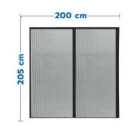 ราคา ชุดมุ้งจีบประตูอะลูมิเนียม พร้อมราง WINDOW ASIA 200x205 ซม. สีดำ (1328531)