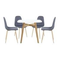 ราคา ชุดโต๊ะทานข้าว 4 ที่นั่ง SB FURNITURE JANORA-A80&LASTA 59062987 สีขาว (1298822)