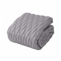 ราคา ผ้าคลุมเตียง 6 ฟุต HOME LIVING STYLE SERENE สีเทา (1320288)