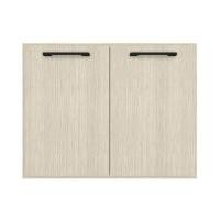 ราคา บานซิงค์คู่ WPC PARAZZO ENZO มือจับดำ 80x60 ซม. สีไลท์โอ็ค (1290517)