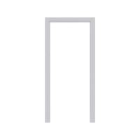 ราคา วงกบประตูพร้อมซับวงกบยาง UPVC AZLE 80x200 ซม. สีขาว (1319999)
