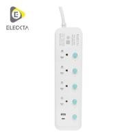 ราคา รางปลั๊กไฟ 4 ช่อง 5 สวิตซ์ 1 USB-A 1 USB-C ELECKTA 16 แอมป์ 3 ม. (1310384)