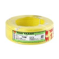 ราคา สายไฟ THW IEC01 YAZAKI 1X1.5 ตร.มม. 100 ม. สีเหลือง (1020080)