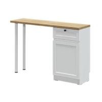 ราคา โต๊ะทำงาน SB FURNITURE TRIXX 19256842 110 ซม. สี WHITE (1333125)
